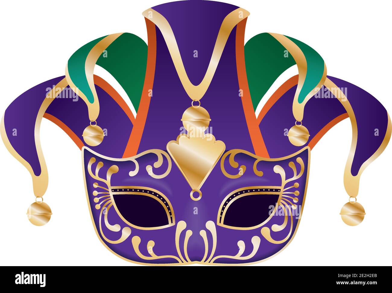 mardi gras hat vector