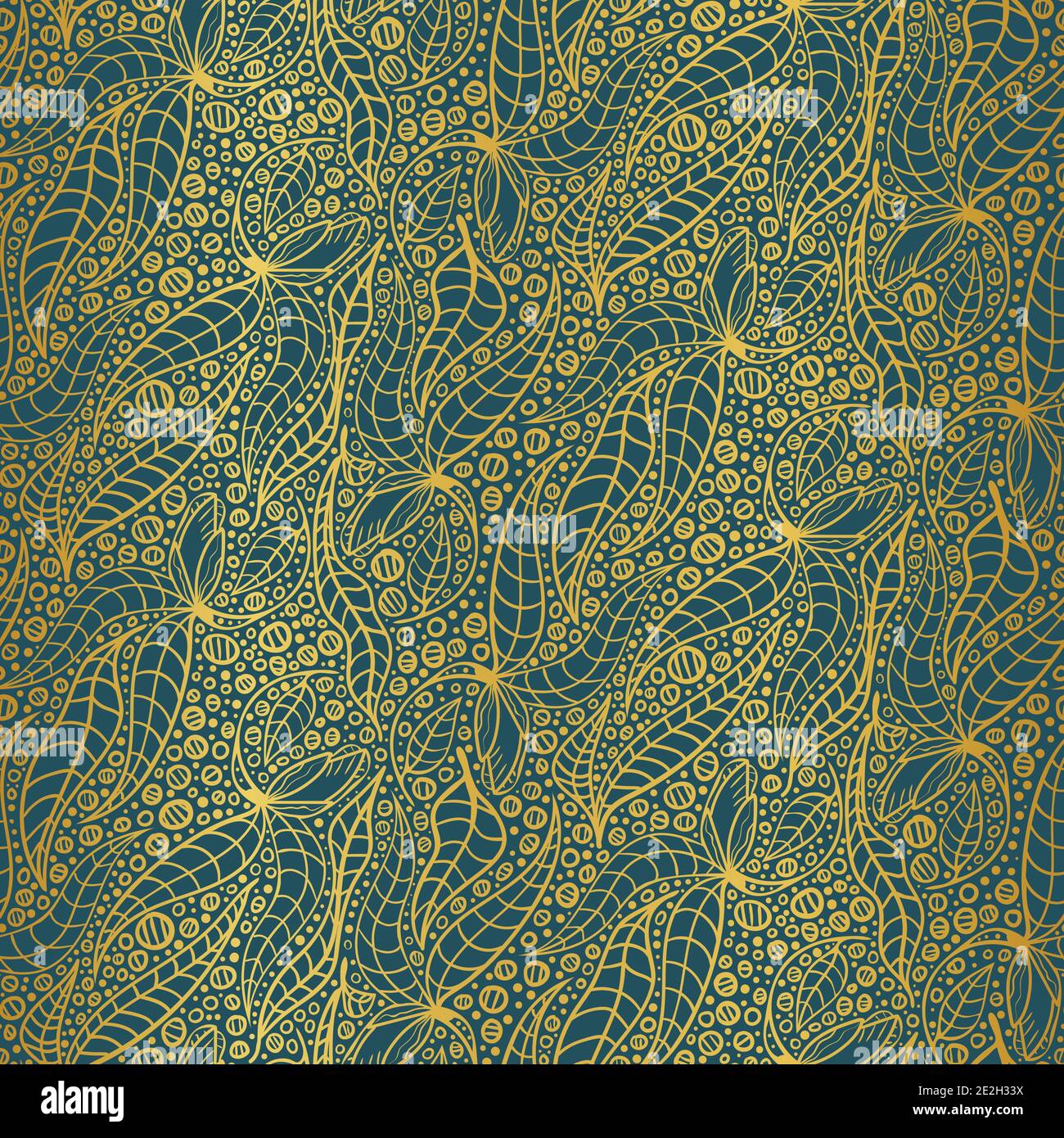 elegant botanical seamless vector pattern Stock Vector