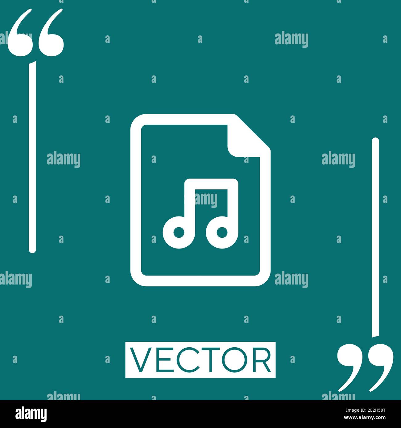 files Linear icon. Editable stroke line Stock Vector
