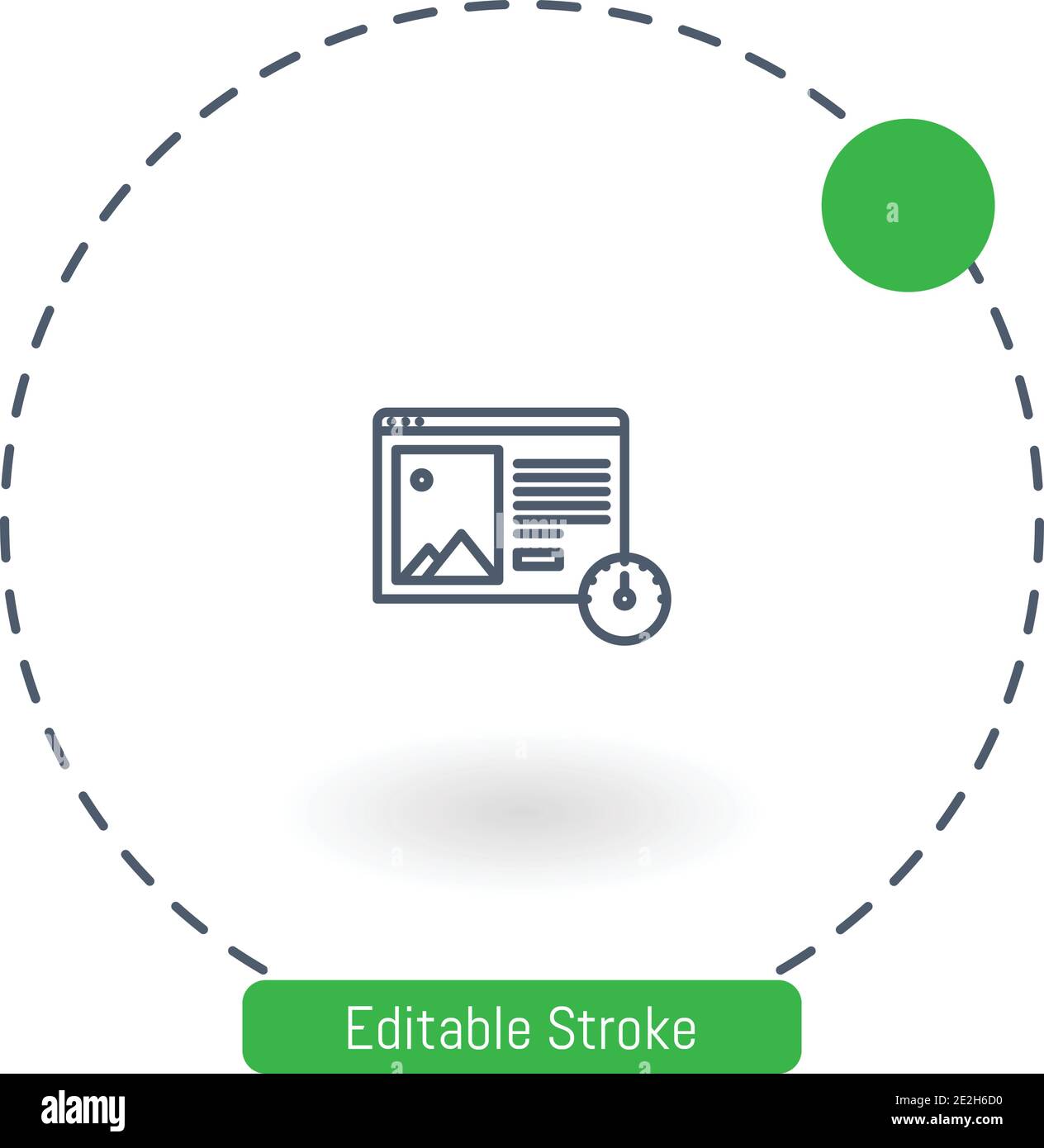 loading vector icon editable stroke outline icons for web and mobile ...