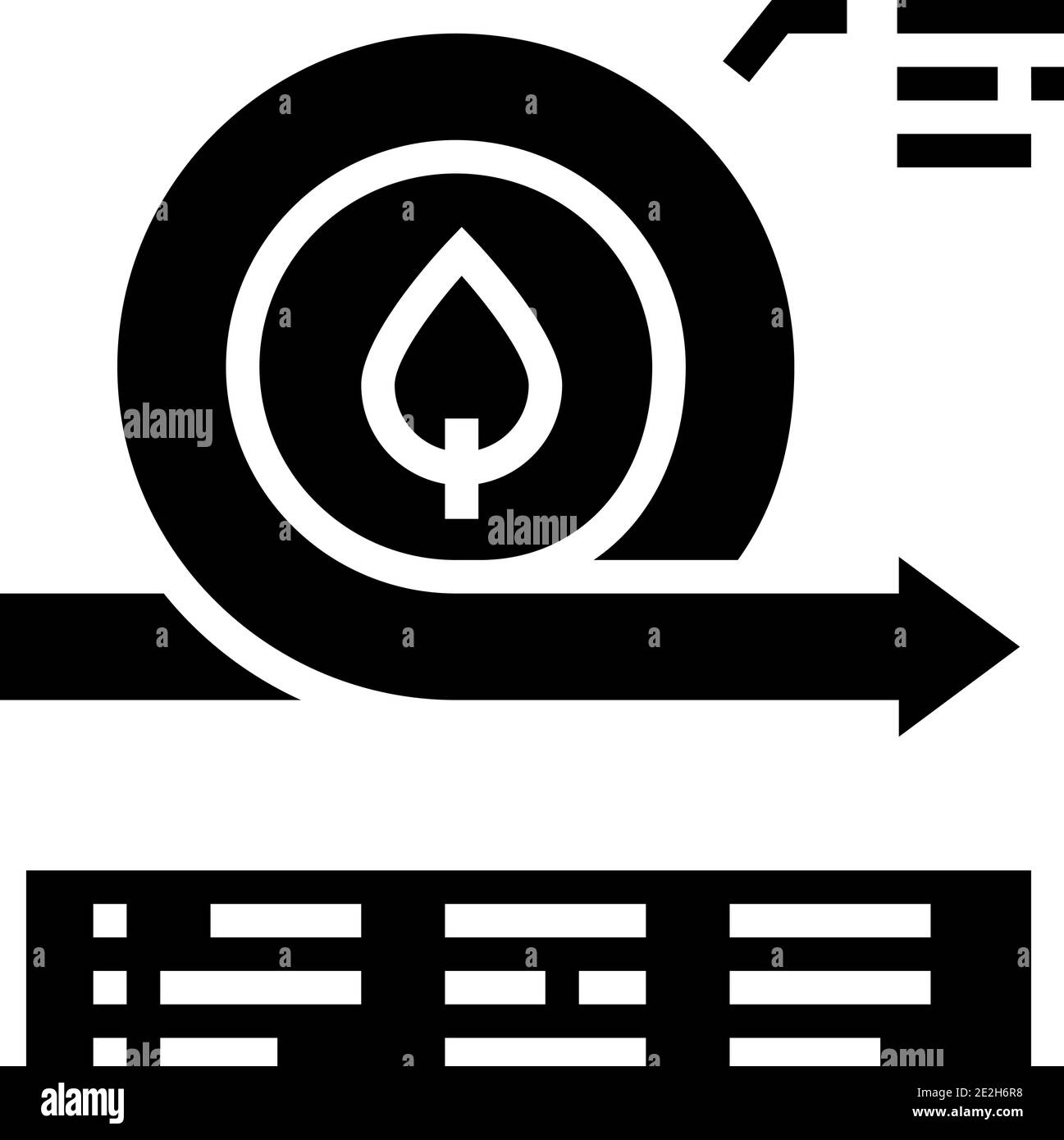 environmental circular economy glyph icon vector illustration Stock ...