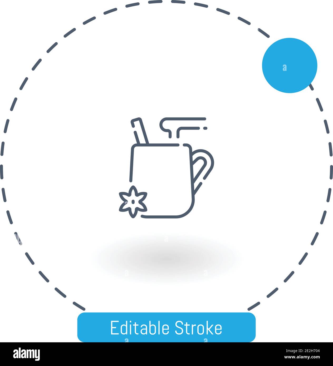 masala vector icon editable stroke outline icons for web and mobile Stock Vector