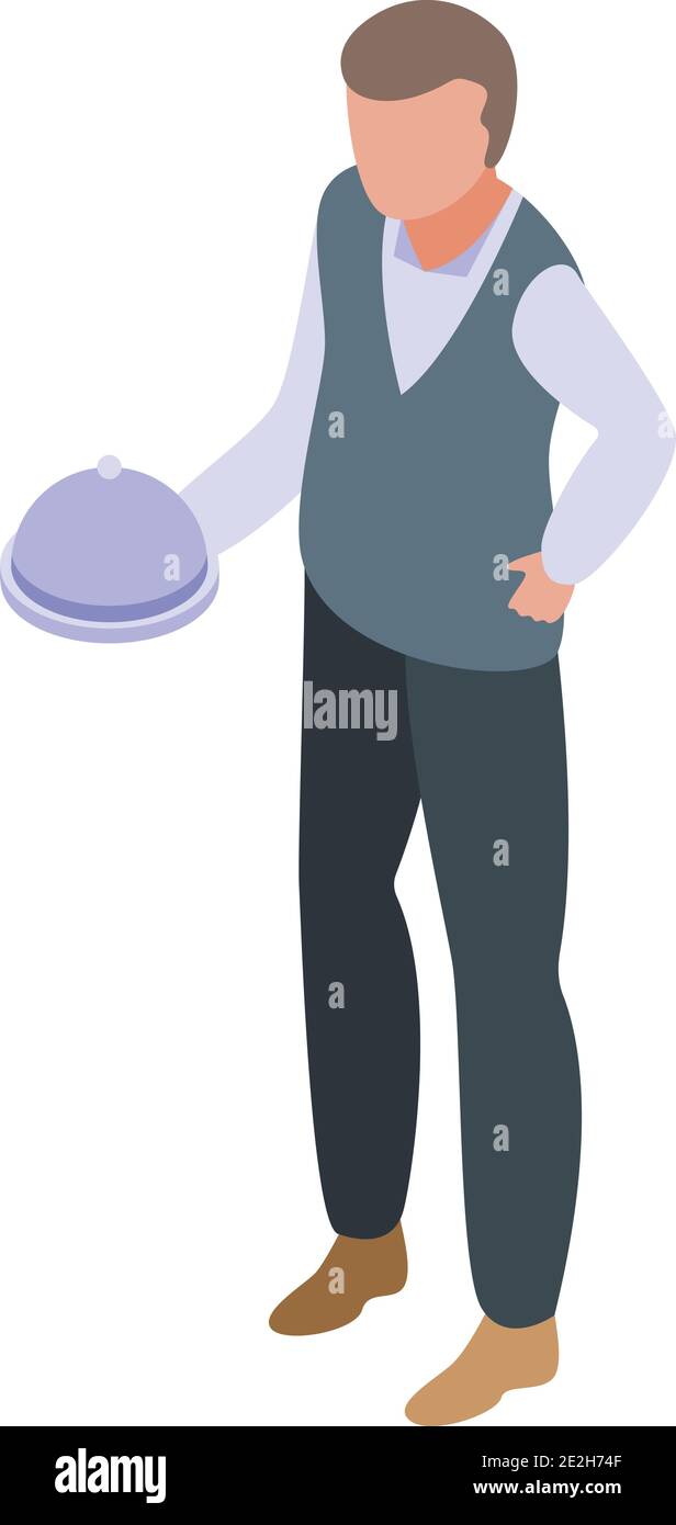 Event waiter icon. Isometric of event waiter vector icon for web design ...