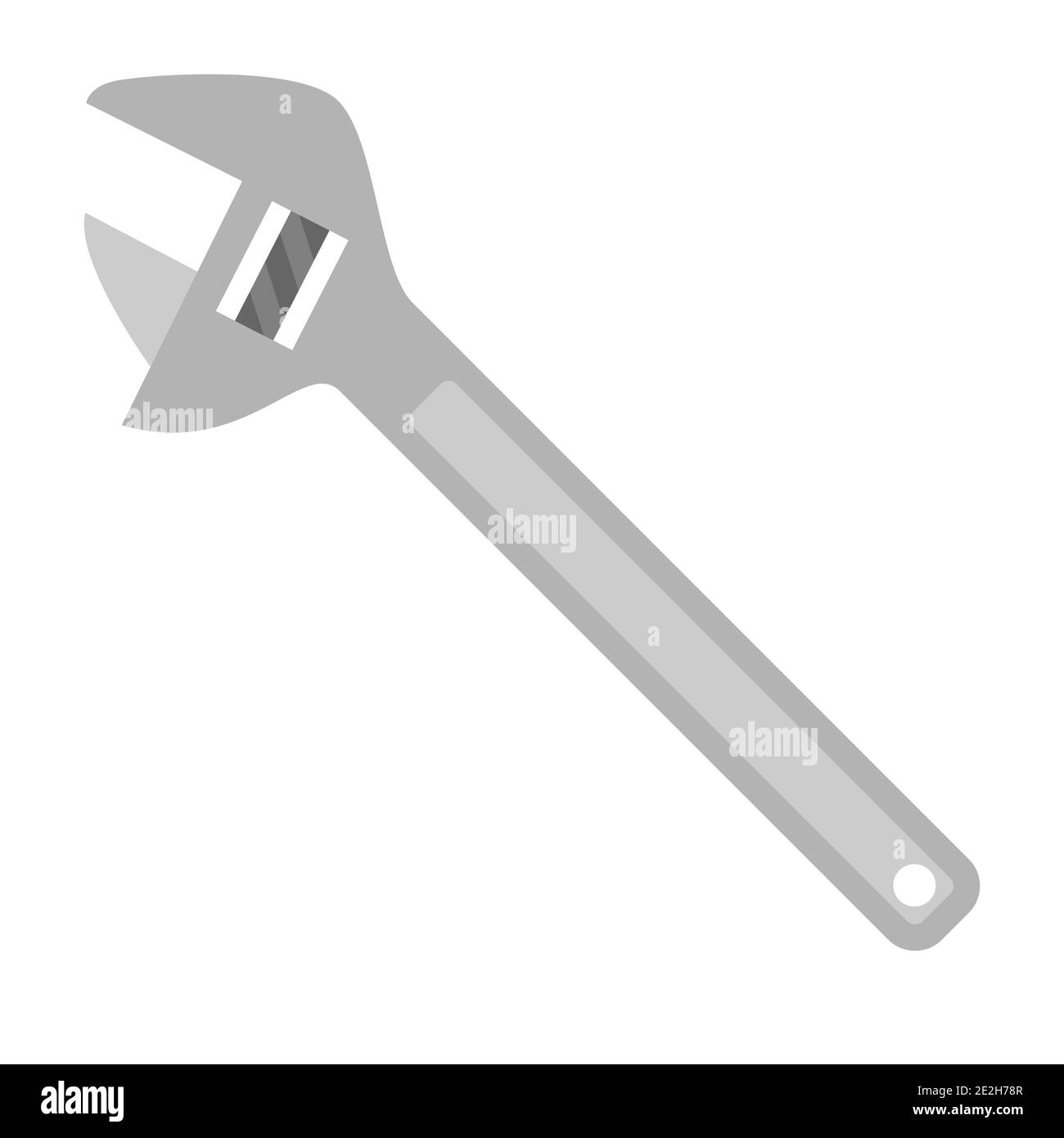 Illustration of wrench. Stock Vector