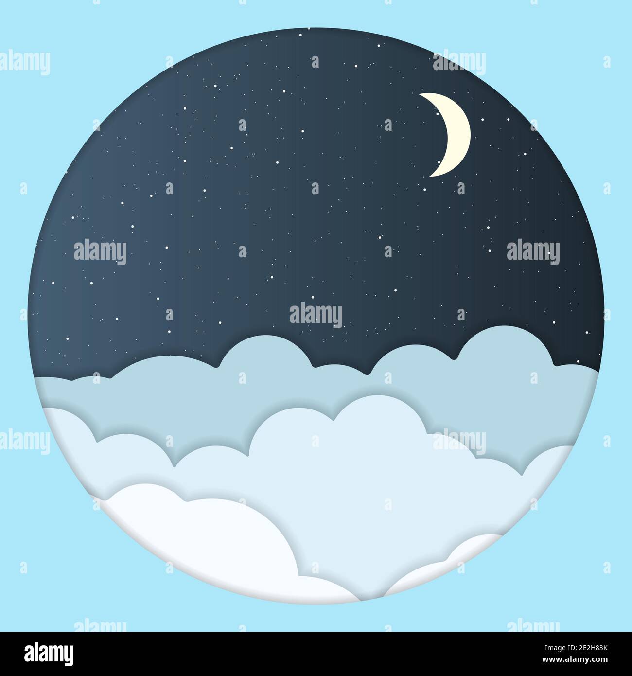 Crescent moon icon, cartoon style Stock Vector Image & Art - Alamy