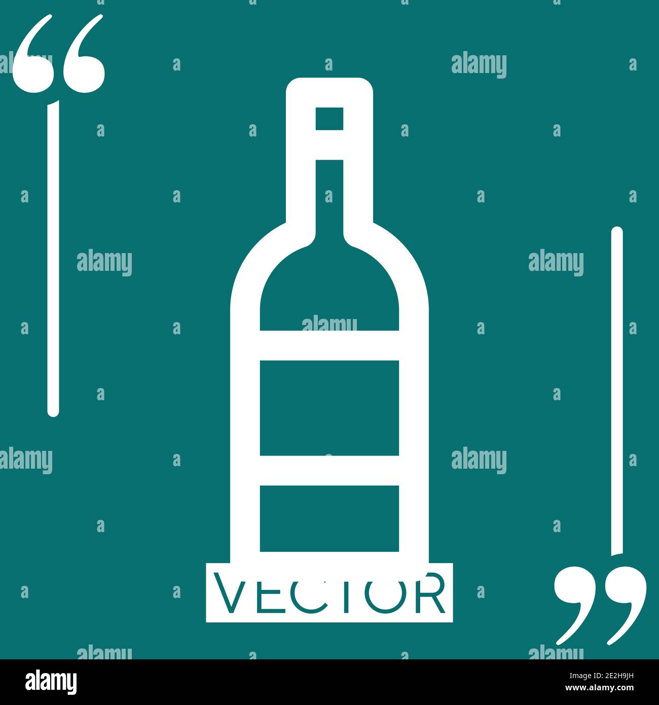 wine vector icon Linear icon. Editable stroked line Stock Vector