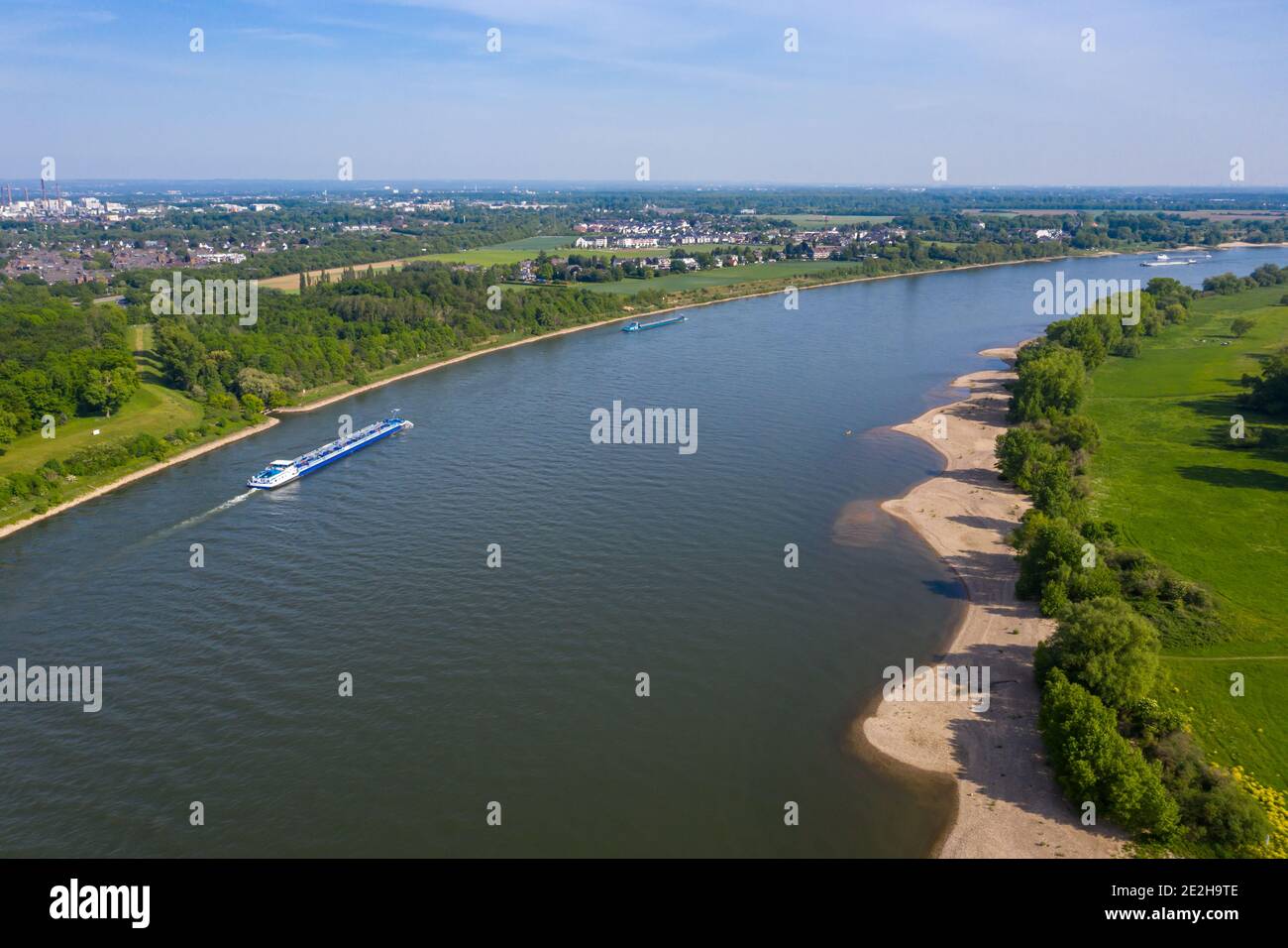Rhine Riverside Drone rhine river hi-res stock photography and images - Alamy