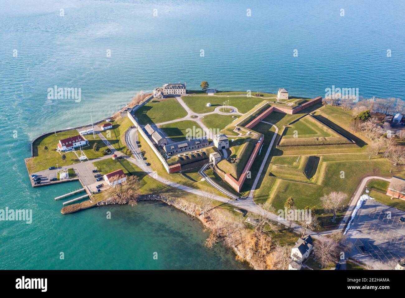 Old Fort Niagara (Star Fort is Fort Niagara), Youngstown, Niagara County, NY, USA Stock Photo