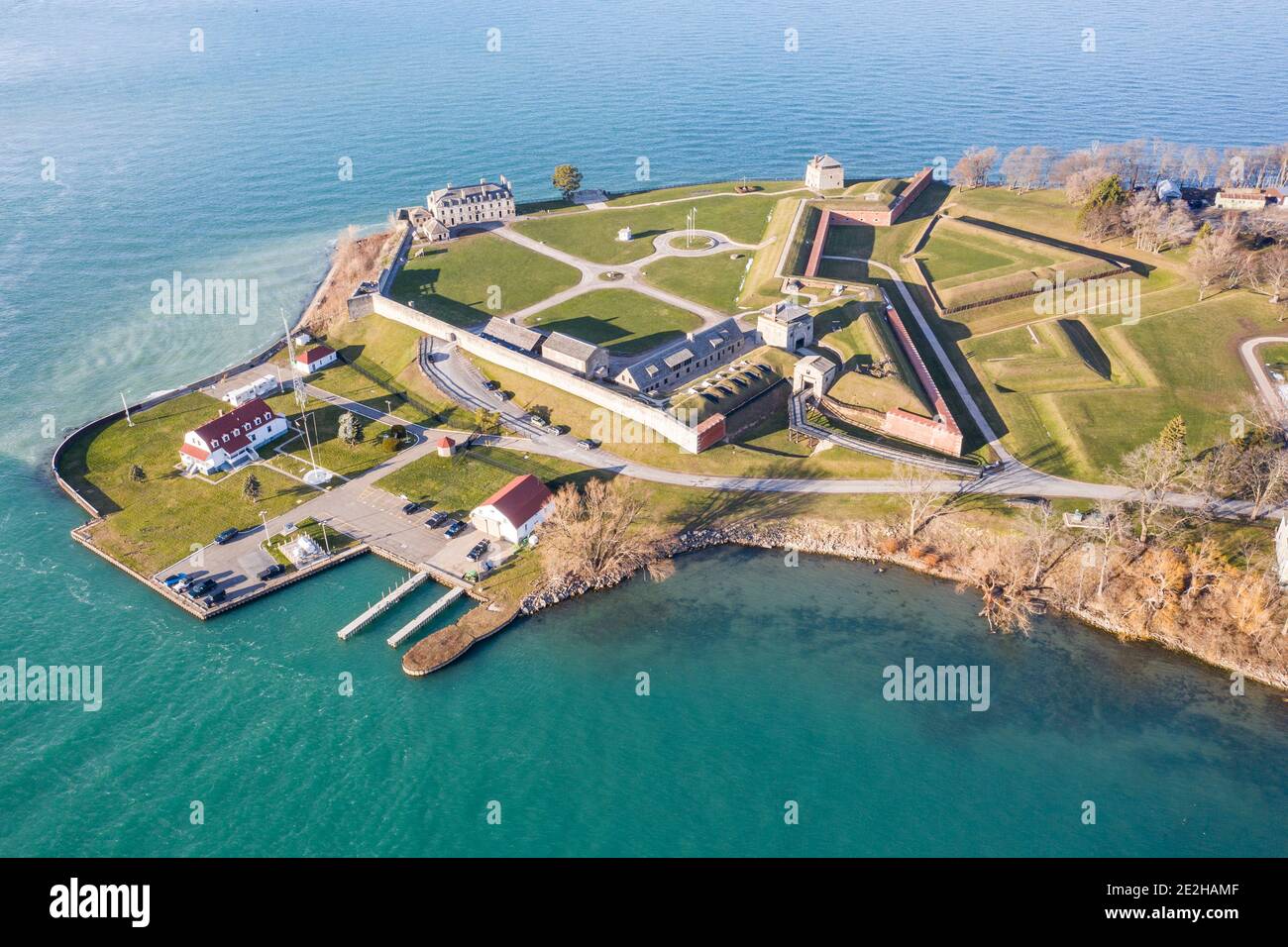 Old Fort Niagara (Star Fort is Fort Niagara), Youngstown, Niagara County, NY, USA Stock Photo