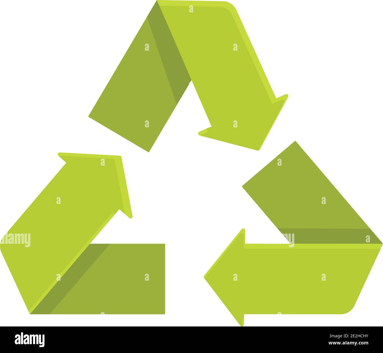 Biodegradable plastic triangle icon. Cartoon of biodegradable plastic ...