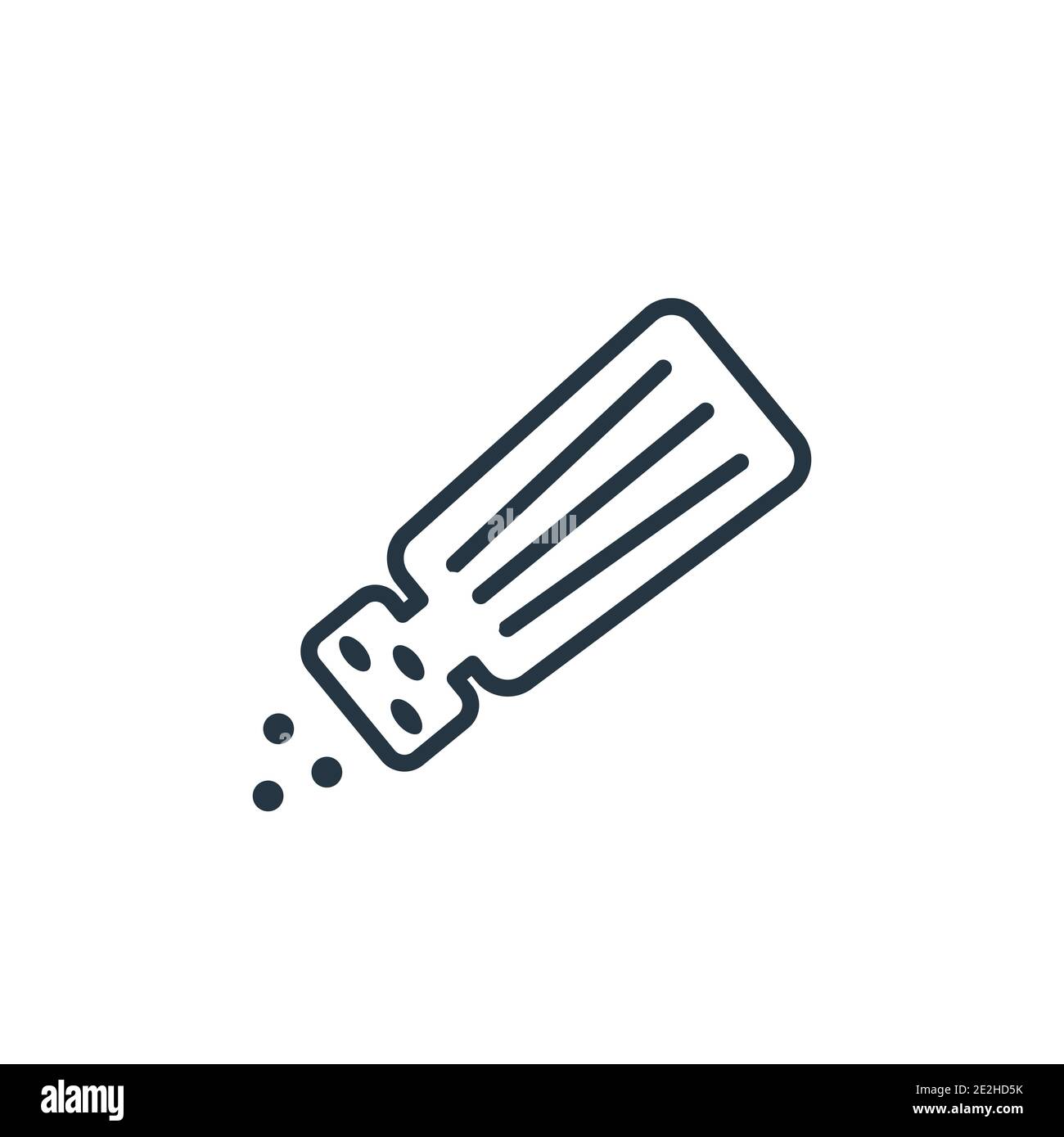 Seasoning outline vector icon. Thin line black seasoning icon, flat