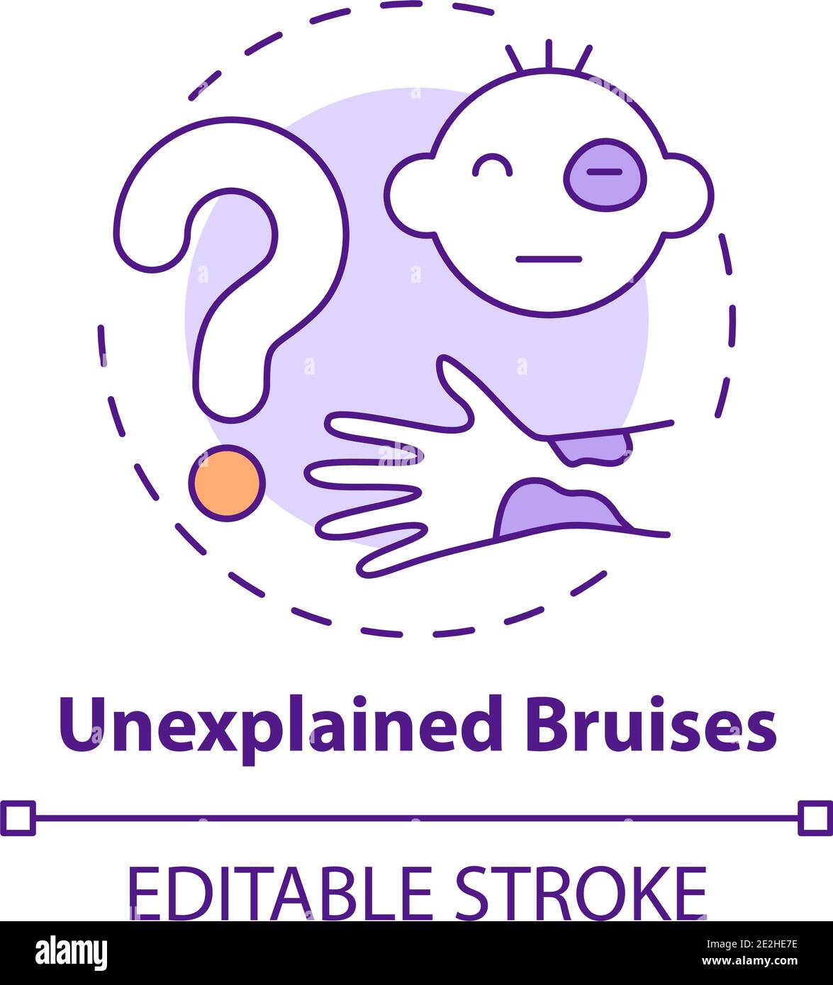 Unexplained bruises concept icon Stock Vector Image & Art Alamy