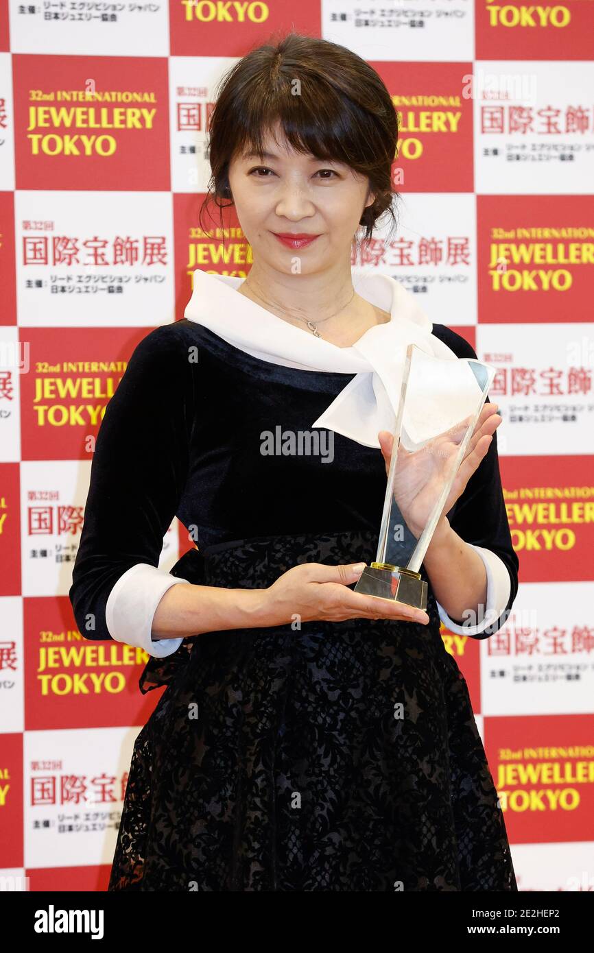 January 14, 2021, Tokyo, Japan: Actress Misako Tanaka attends a photocall  during the 32nd Japan Best Jewellery Wearer Awards at Tokyo Big Sight.  (Credit Image: © Rodrigo Reyes Marin/ZUMA Wire Stock Photo - Alamy