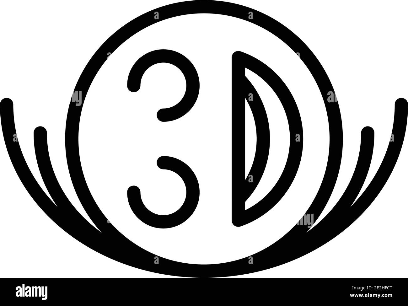Laugh emoji icon. Outline laugh emoji vector icon for web design isolated on white background Stock Vector