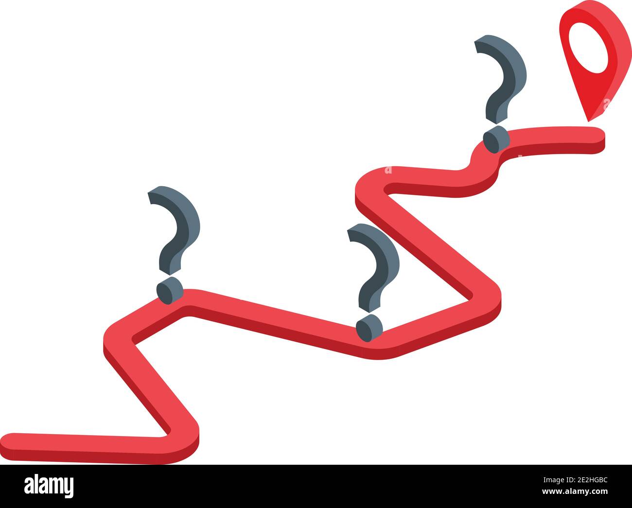 Questions way icon. Isometric of questions way vector icon for web ...