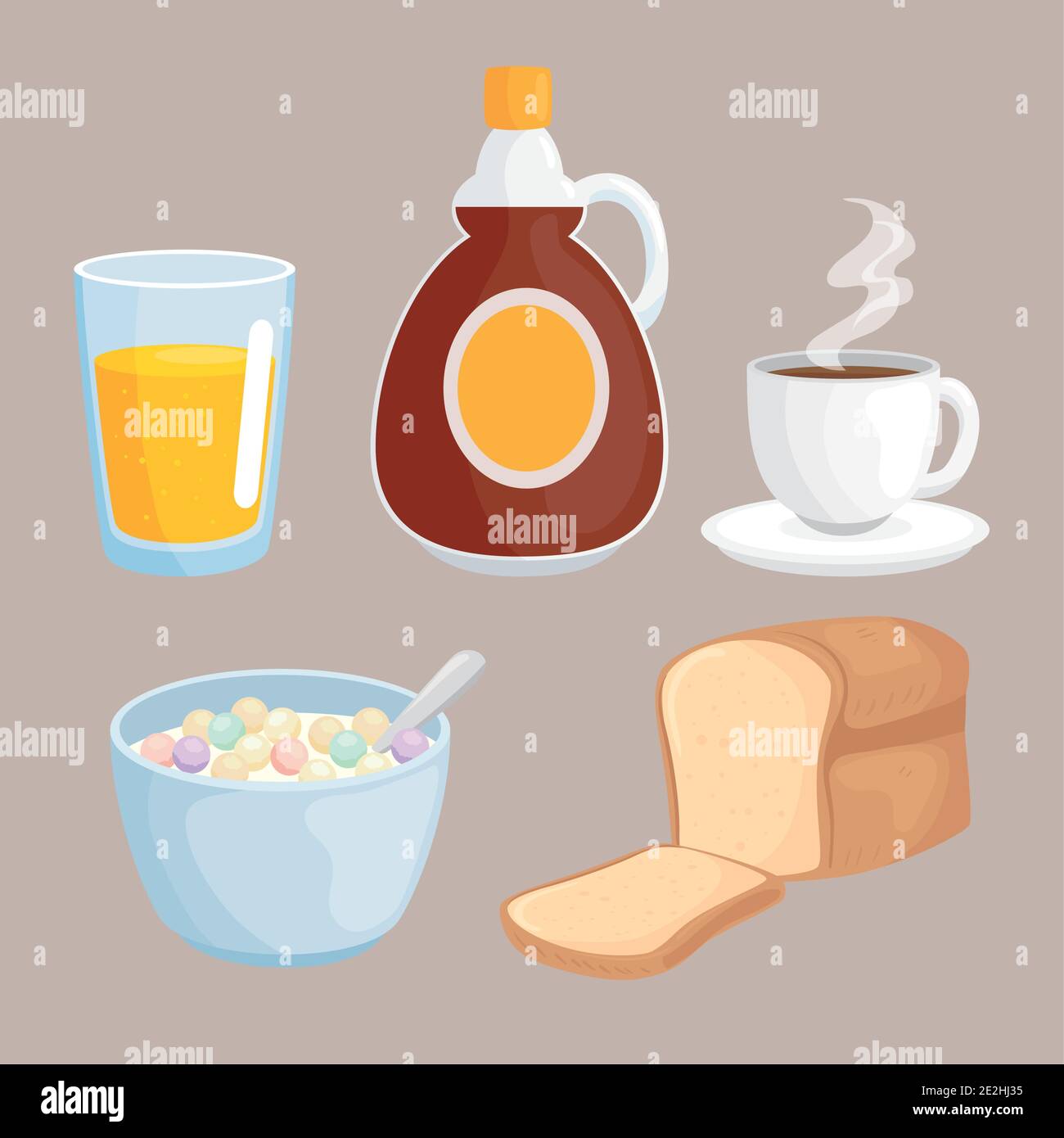 Breakfast icon set vector design Stock Vector Image & Art - Alamy