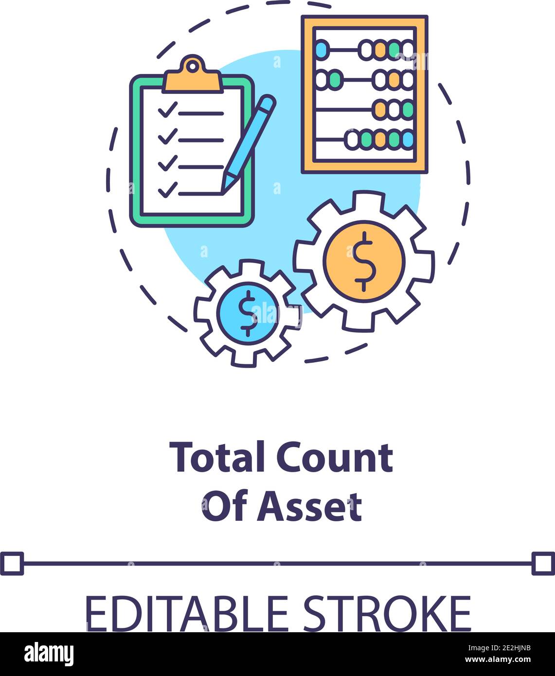Total asset count concept icon Stock Vector Image & Art Alamy