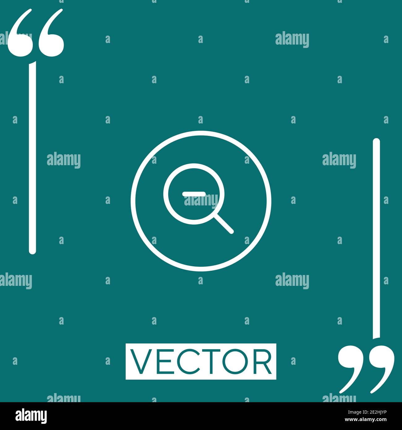 zoom out vector icon Linear icon. Editable stroke line Stock Vector