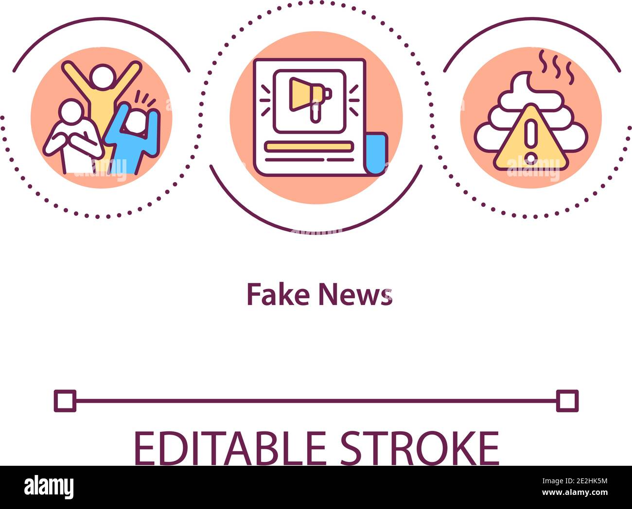 Fake news social media fact Stock Vector Images - Alamy