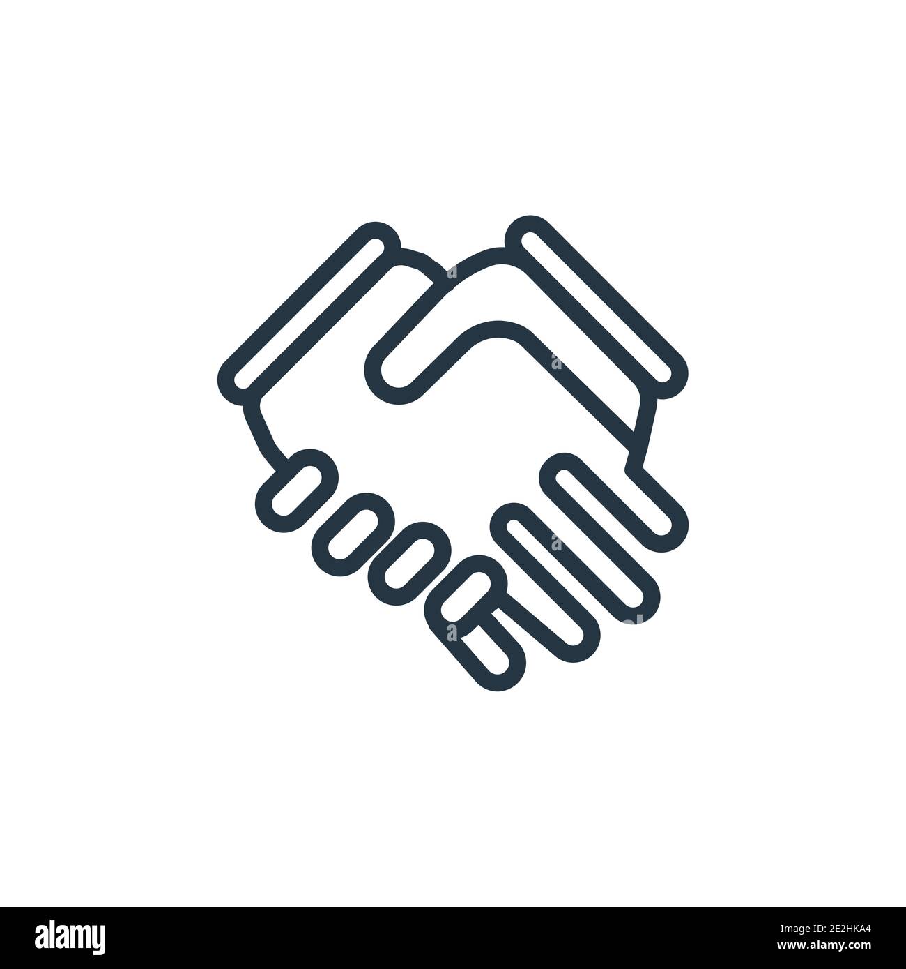 Handshake vector flat icon. isolated hand shake emoji illustration.