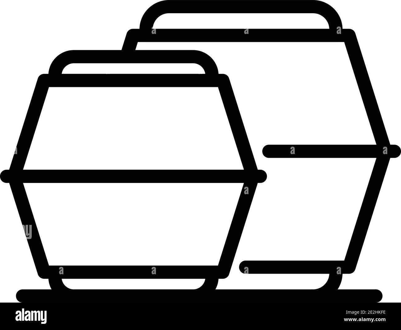 Bio food pack icon. Outline bio food pack vector icon for web design ...
