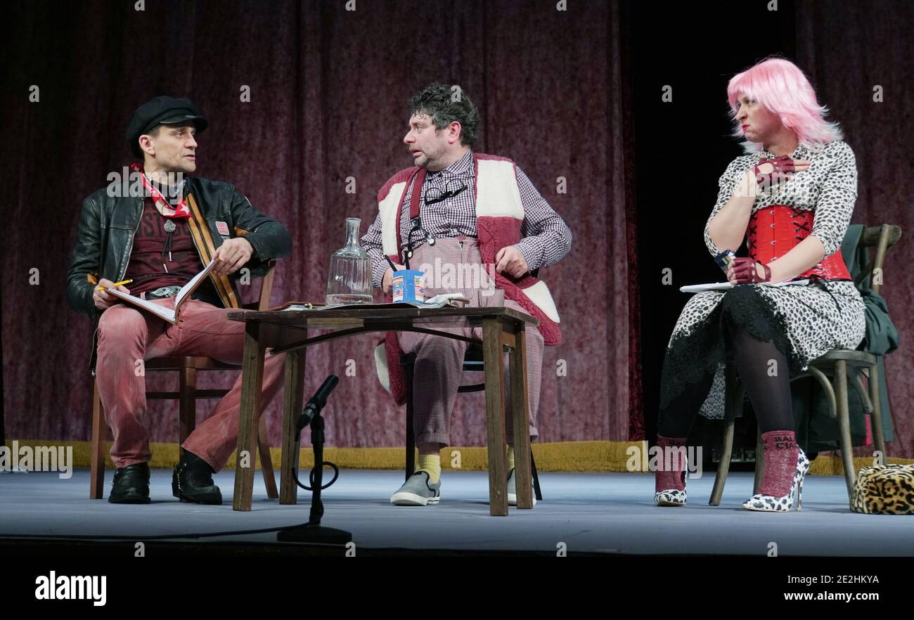 February 15, 2020. - Russia, Moscow. - 'Masquerade' Theatre Company ...