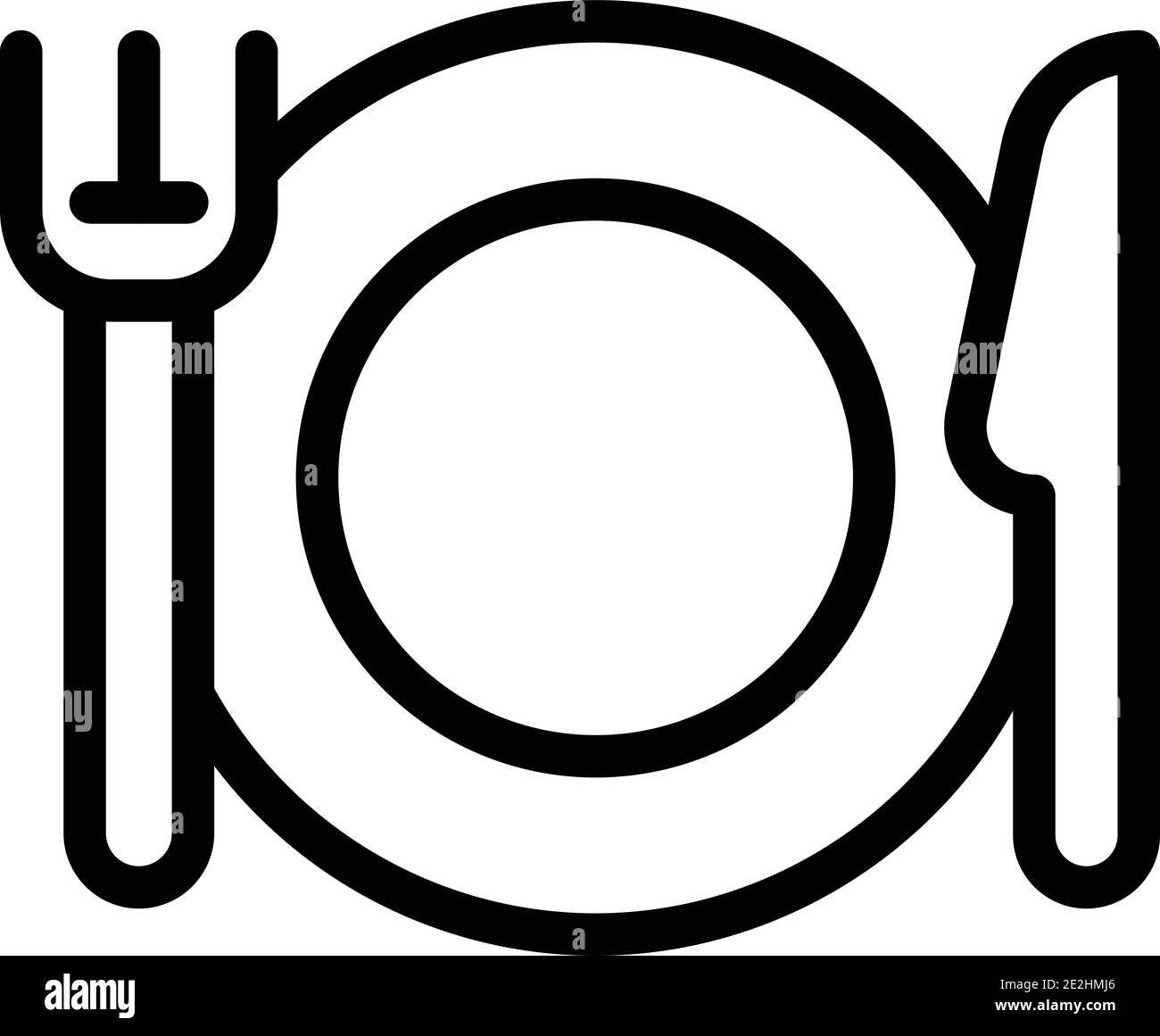 Kitchen dishes icon. Outline kitchen dishes vector icon for web design ...