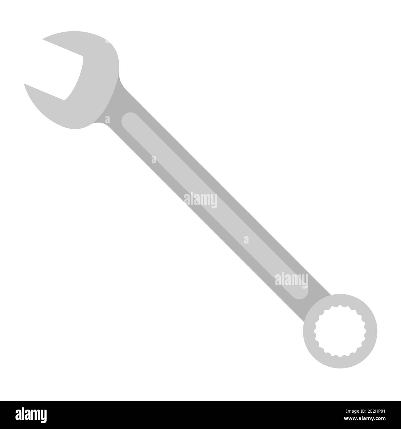 Illustration of wrench. Stock Vector