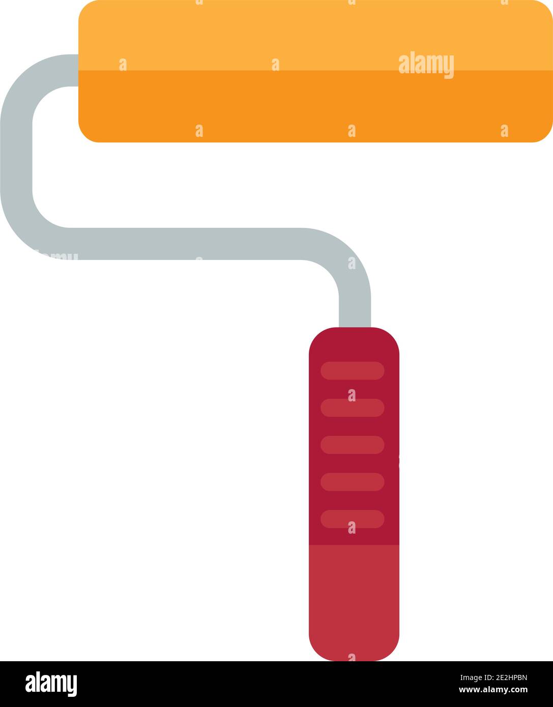 paint roller construction tool isolated icon Stock Vector Image & Art ...