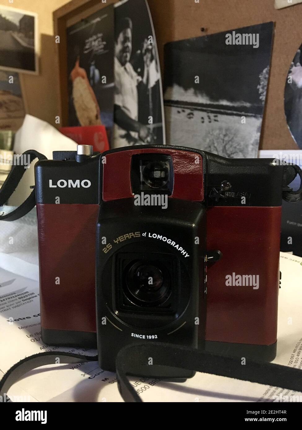 Lomo LCA 120 wide analogic camera, 25th anniversary limited edition, France Stock Photo