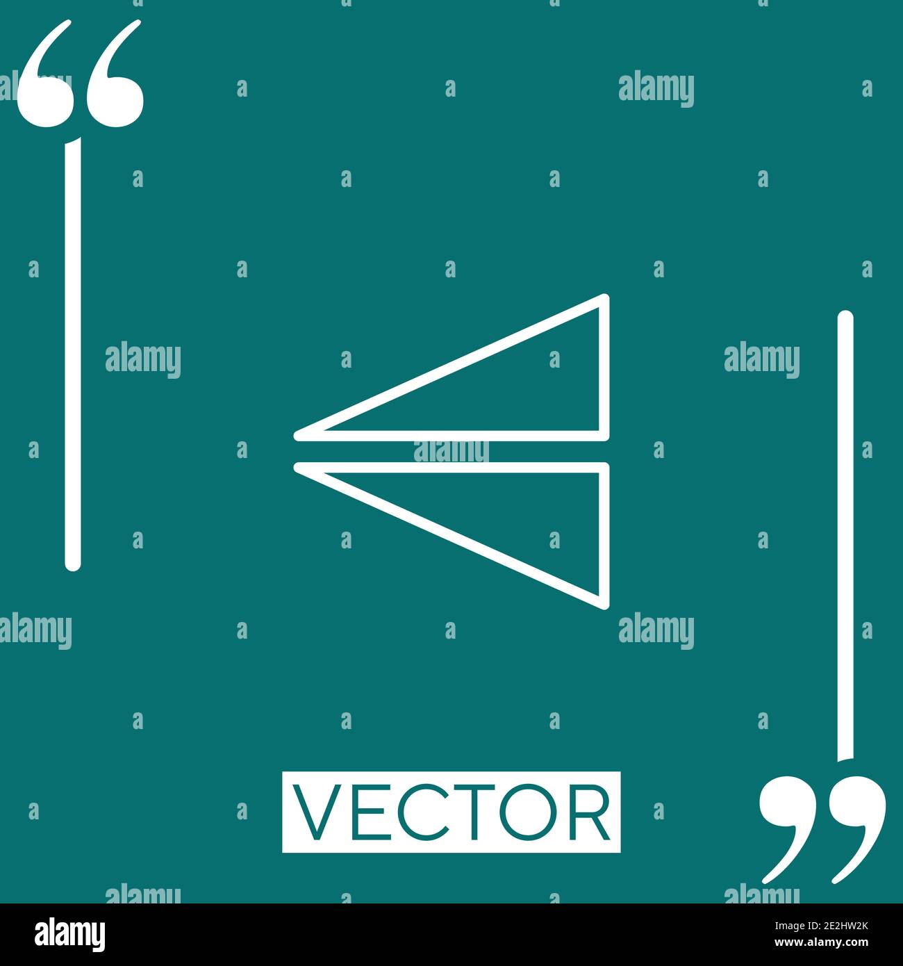 flip vector icon Linear icon. Editable stroke line Stock Vector