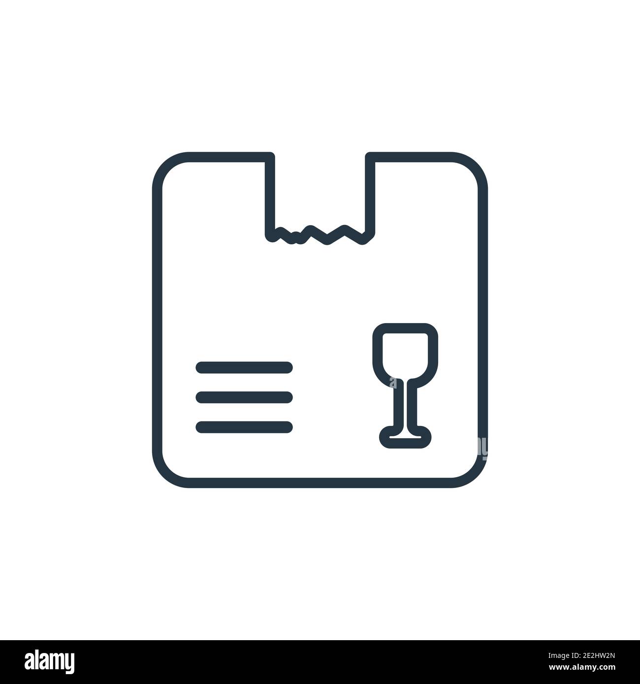 Product outline vector icon. Thin line black product icon, flat vector simple element