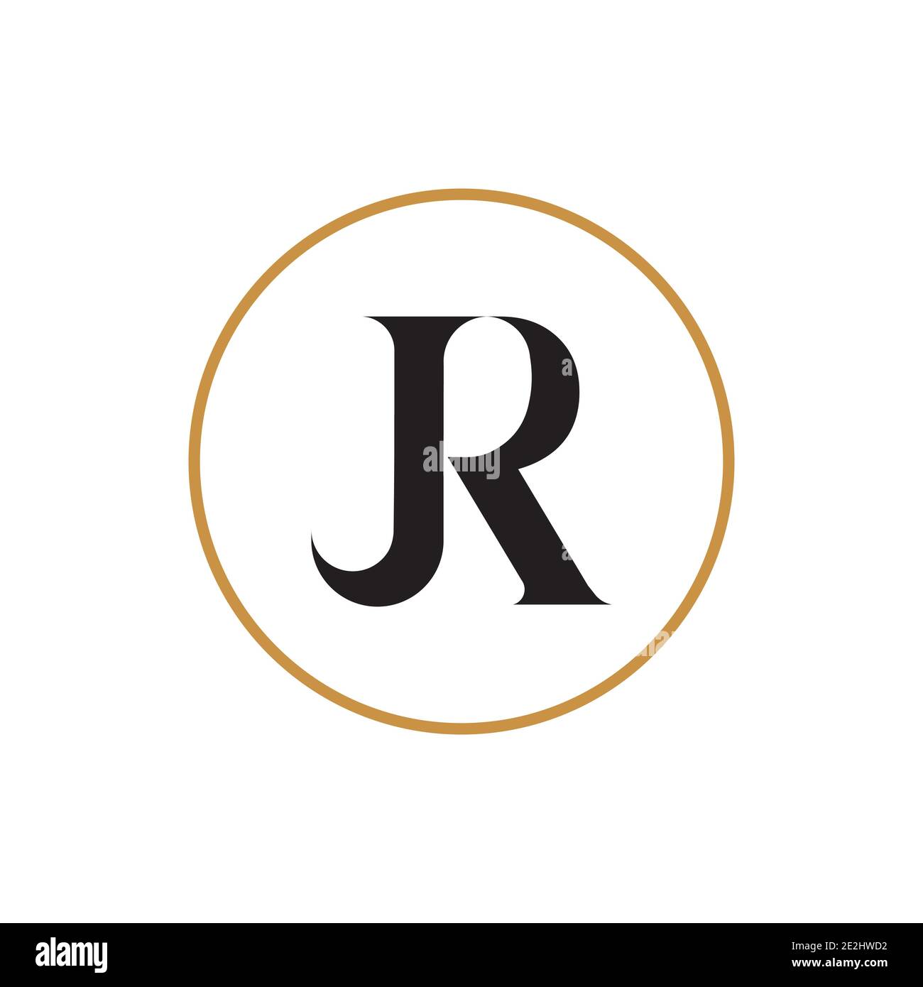 Initial jr letter logo vector template design. Creative abstract letter rj logo design. Linked letter rj logo design. Stock Vector