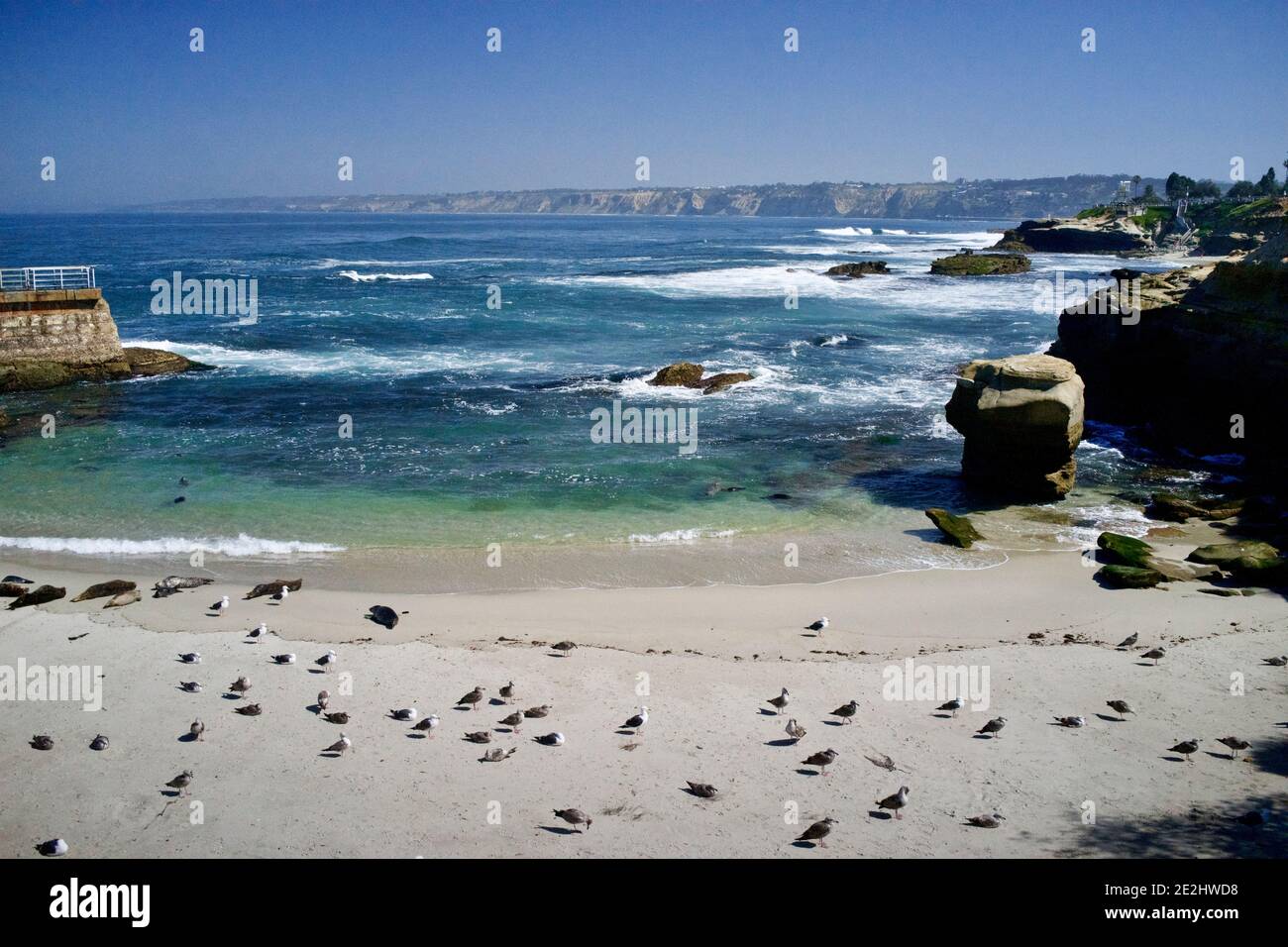 La Jolla, CA. San Diego, California, outdoor coastline of the Pacific Ocean Stock Photo