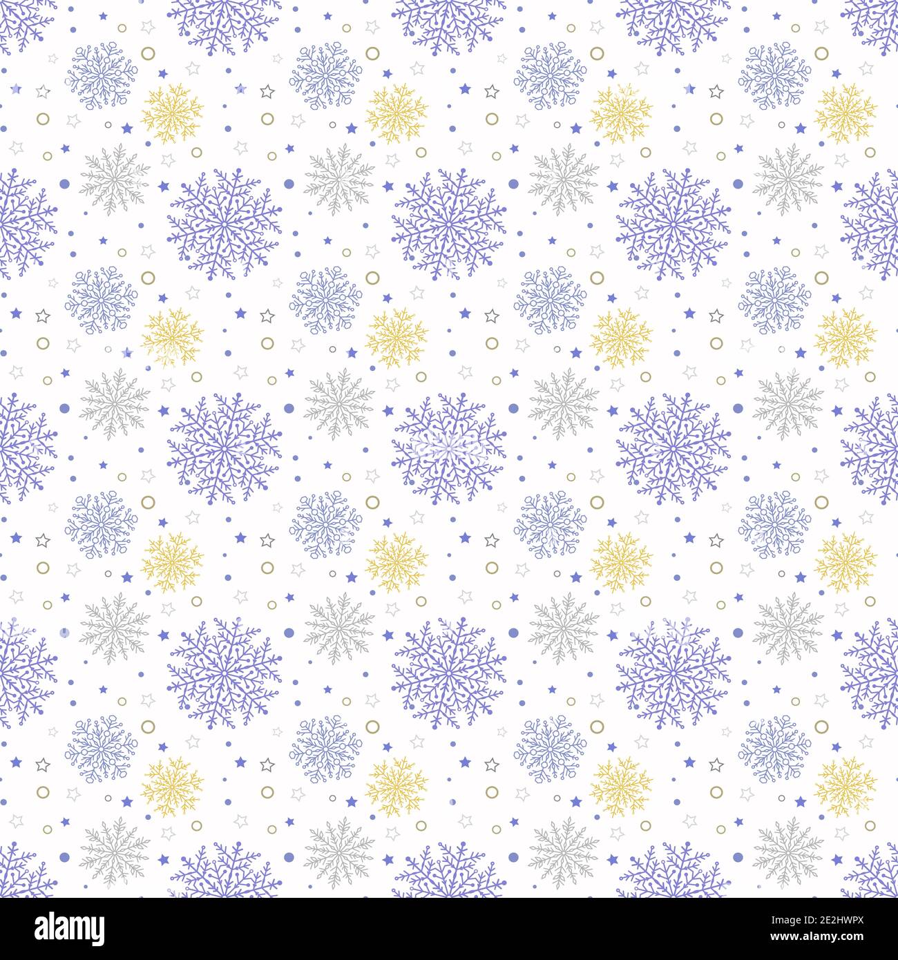 Seamless Vector Snowflakes Stock Vector