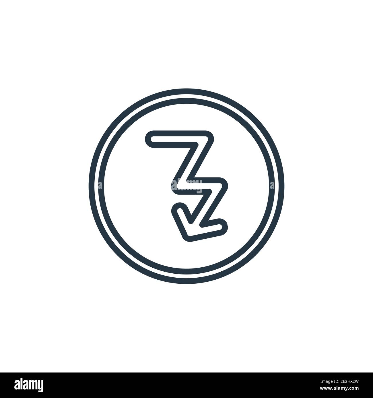 Electrocution risk outline vector icon. Thin line black electrocution ...
