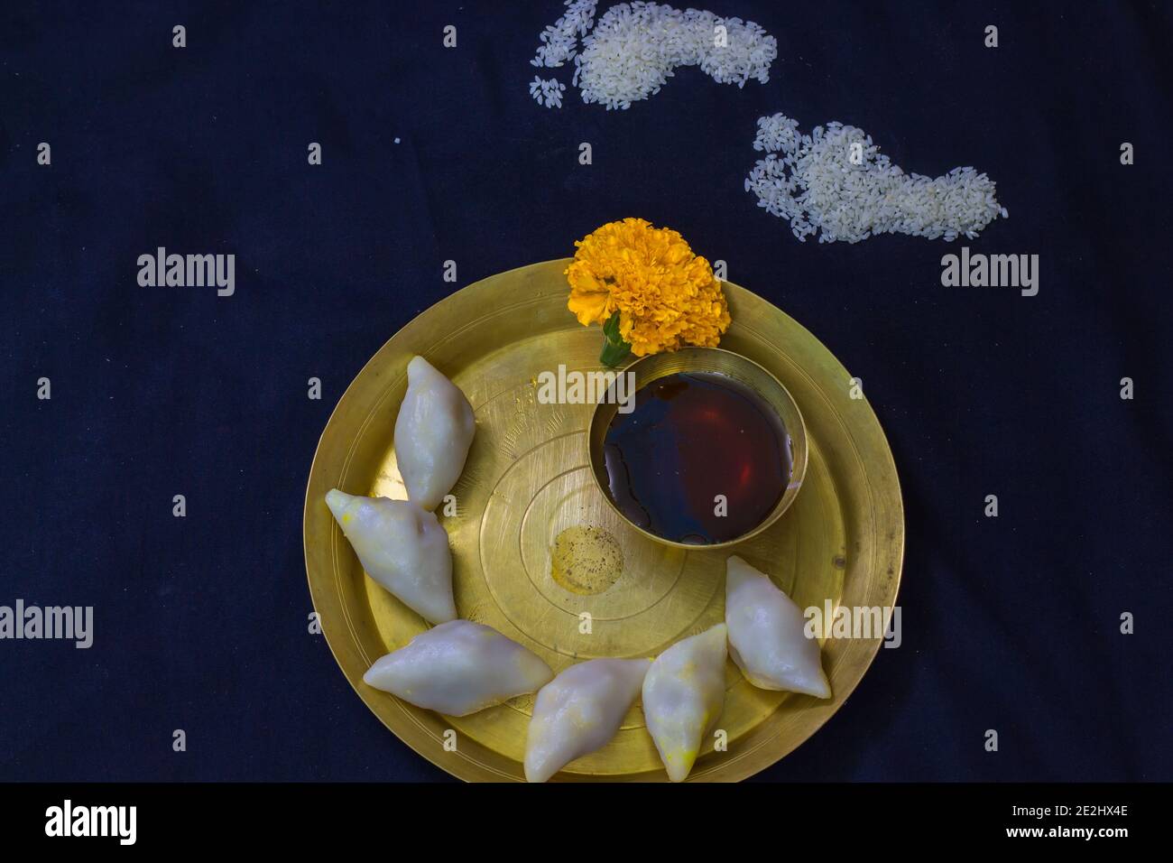 delicious bengali rice flour coconut dumpling served during bengali