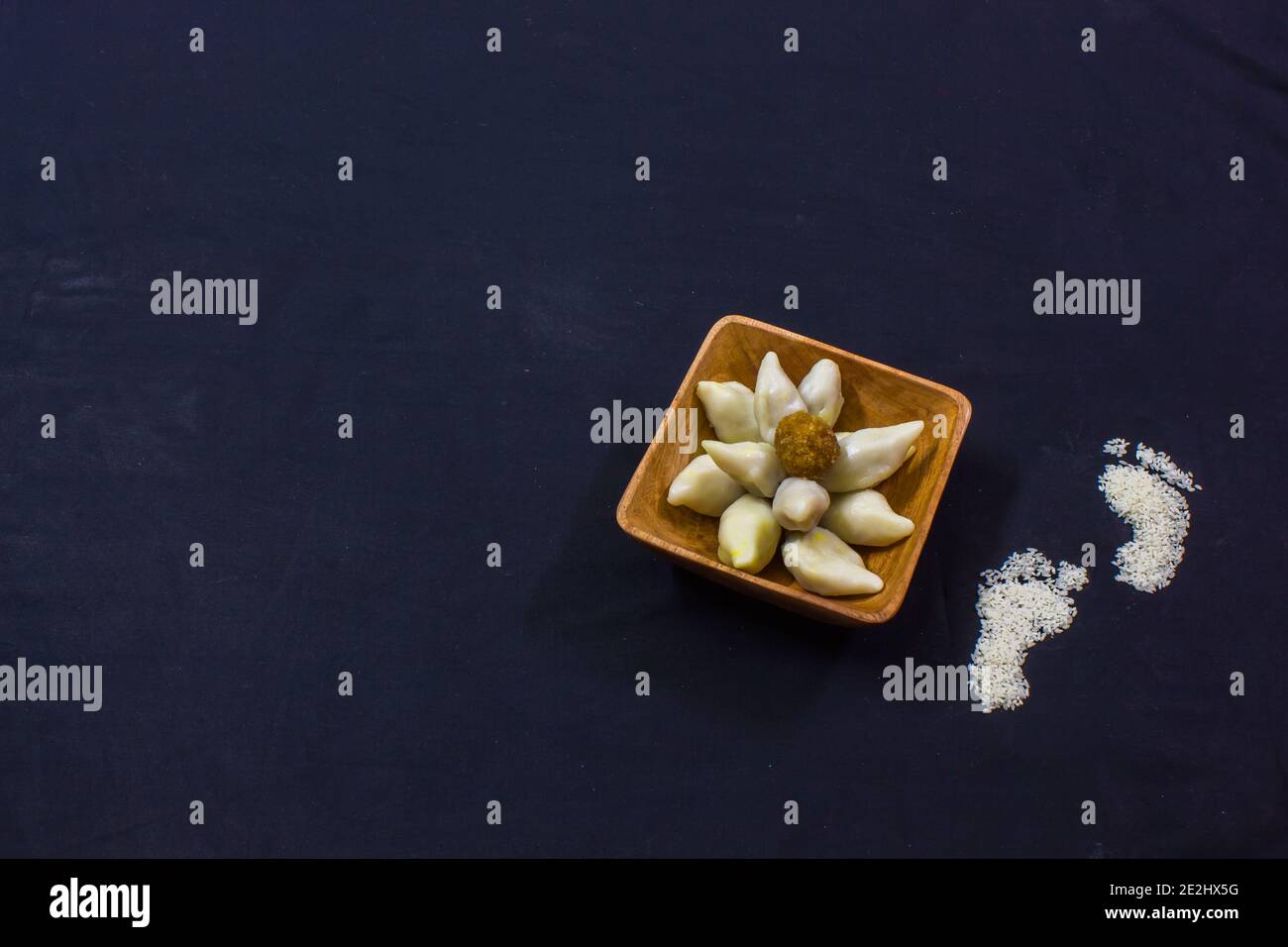 delicious bengali rice flour coconut dumpling served during bengali