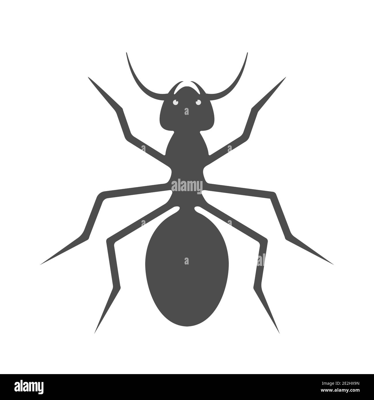 Ant. Small insect, vector illustration for theme design and decoration