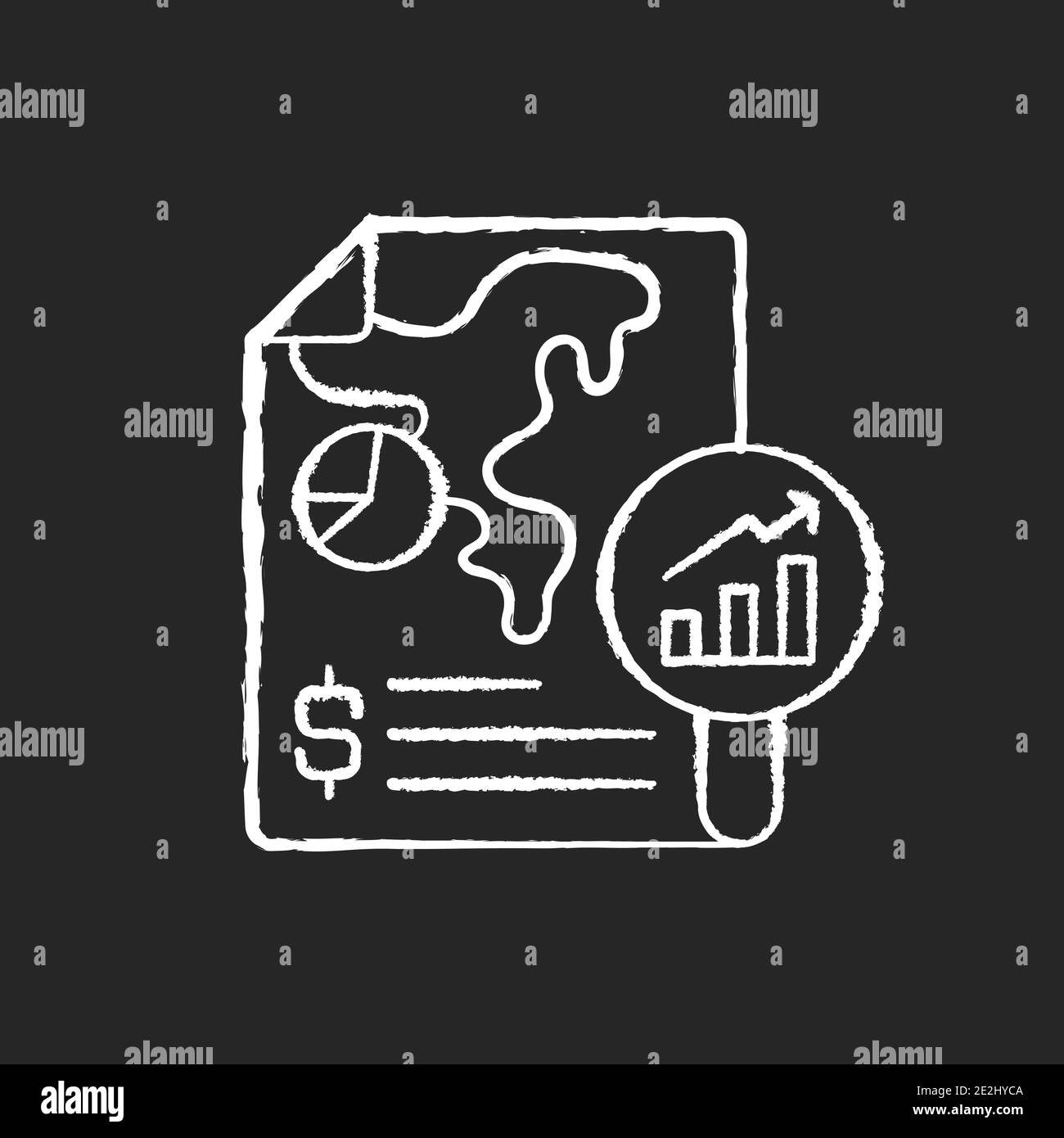 Financial report doodle icon Black and White Stock Photos & Images - Alamy