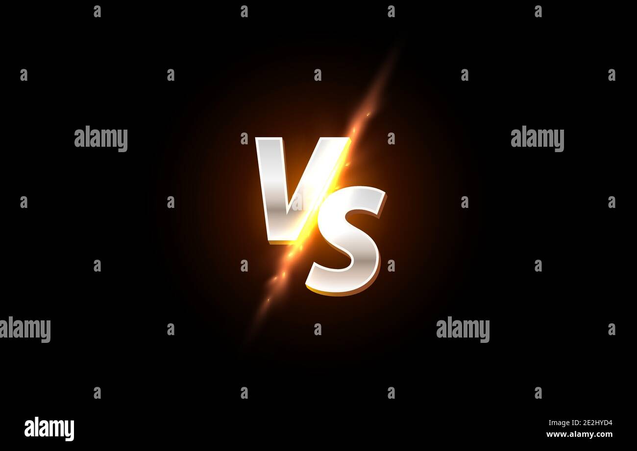 Versus game cover, banner sport vs, team concept. Vector illustration