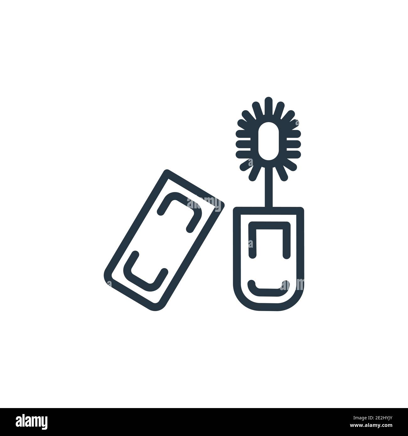 Dolled up outline vector icon. Thin line black dolled up icon, flat ...