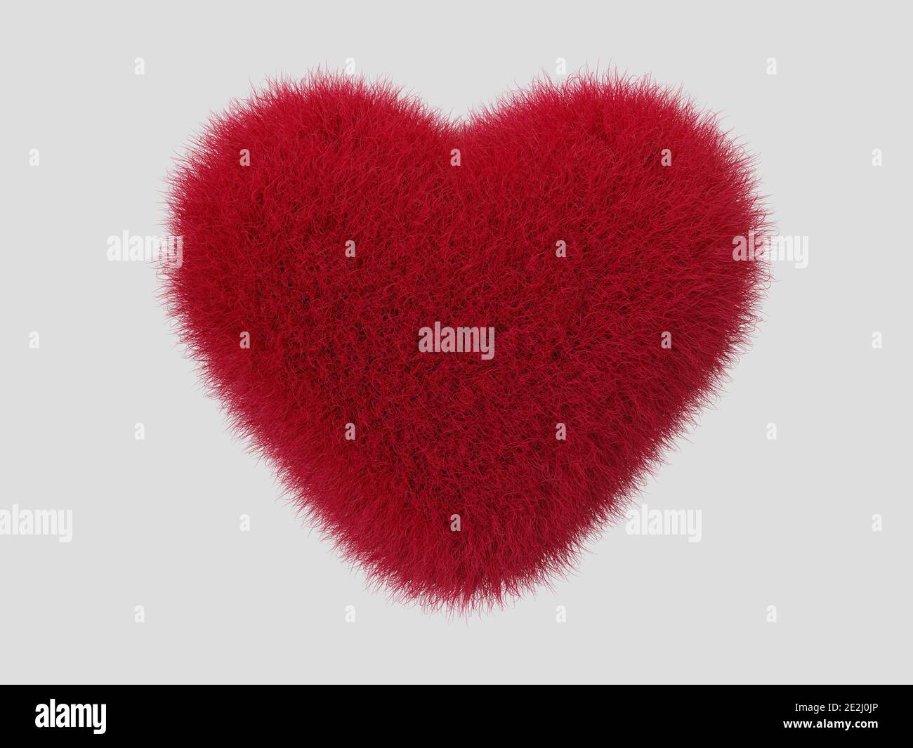 Red heart isolated on white background. 3d rendering illustration Stock ...