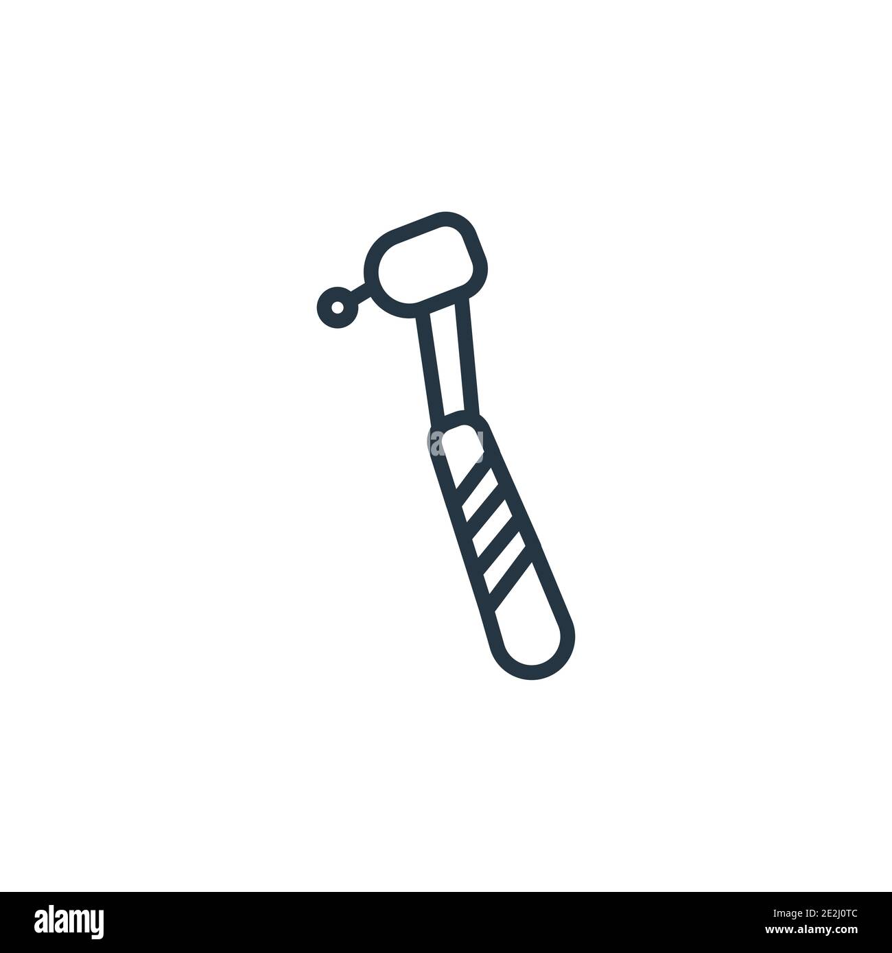 Dental drill outline vector icon. Thin line black dental drill icon ...