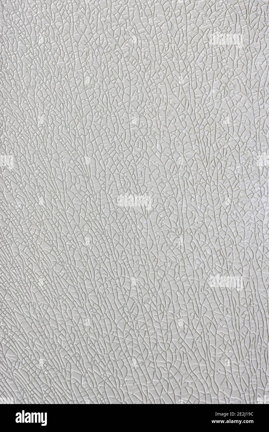 Background - broken tempered glass with white backing Stock Photo