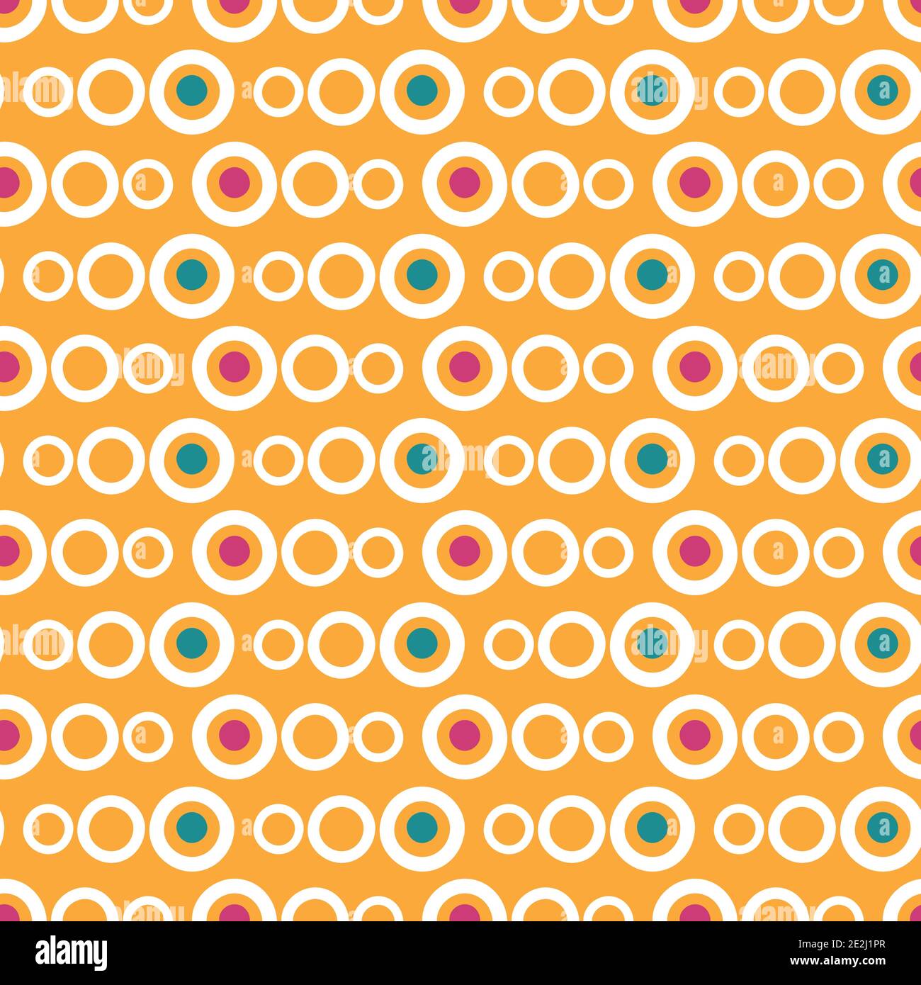 simple dots seamless vector pattern in orange Stock Vector