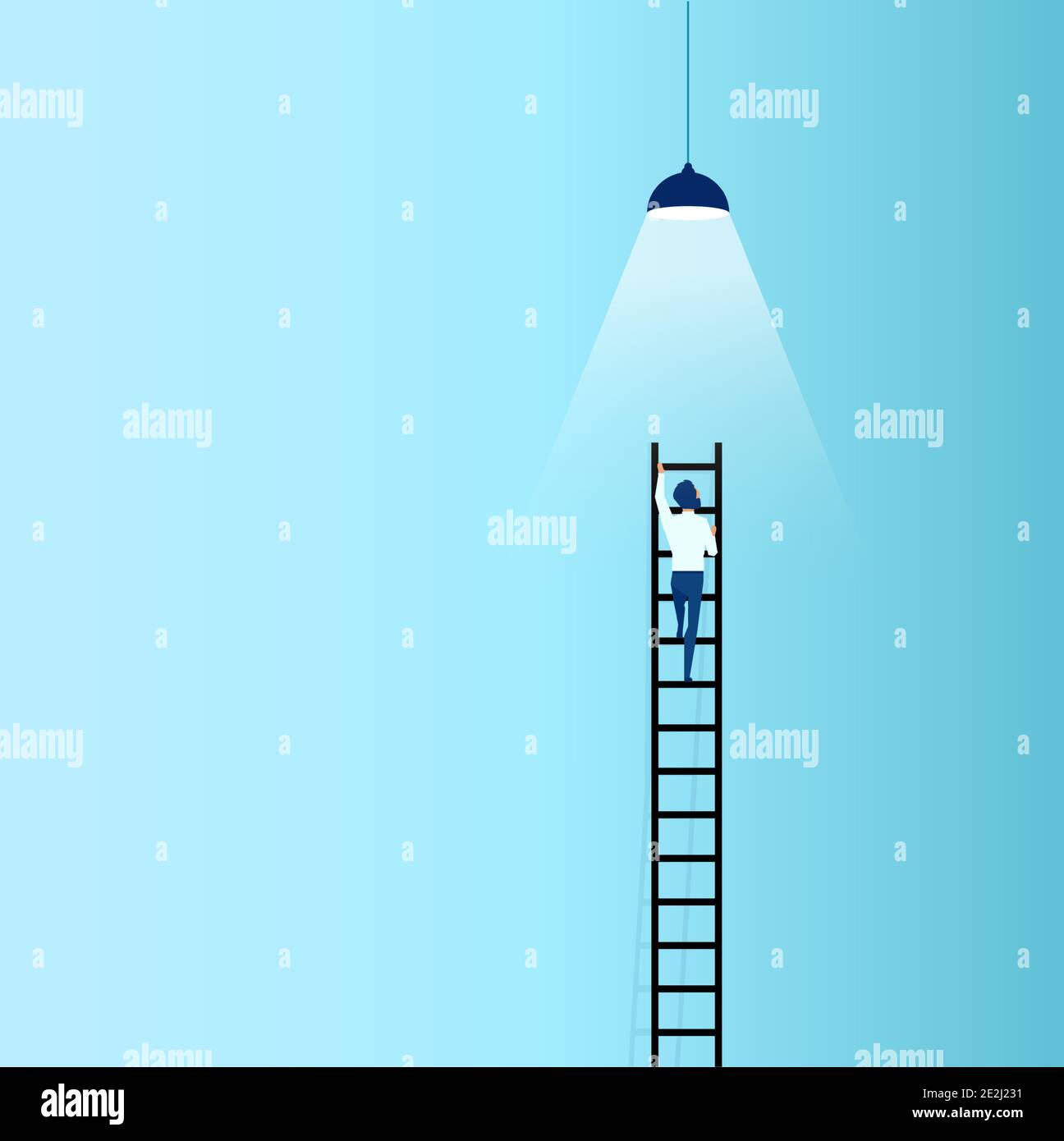 Stepladder vector vectors hi-res stock photography and images - Alamy