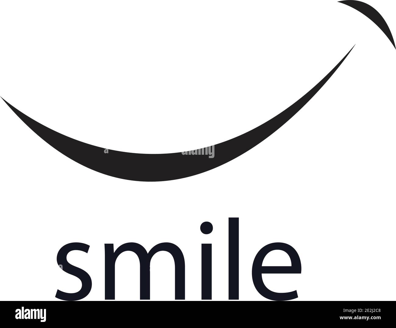 smile logo vector icon illustration design template Stock Vector