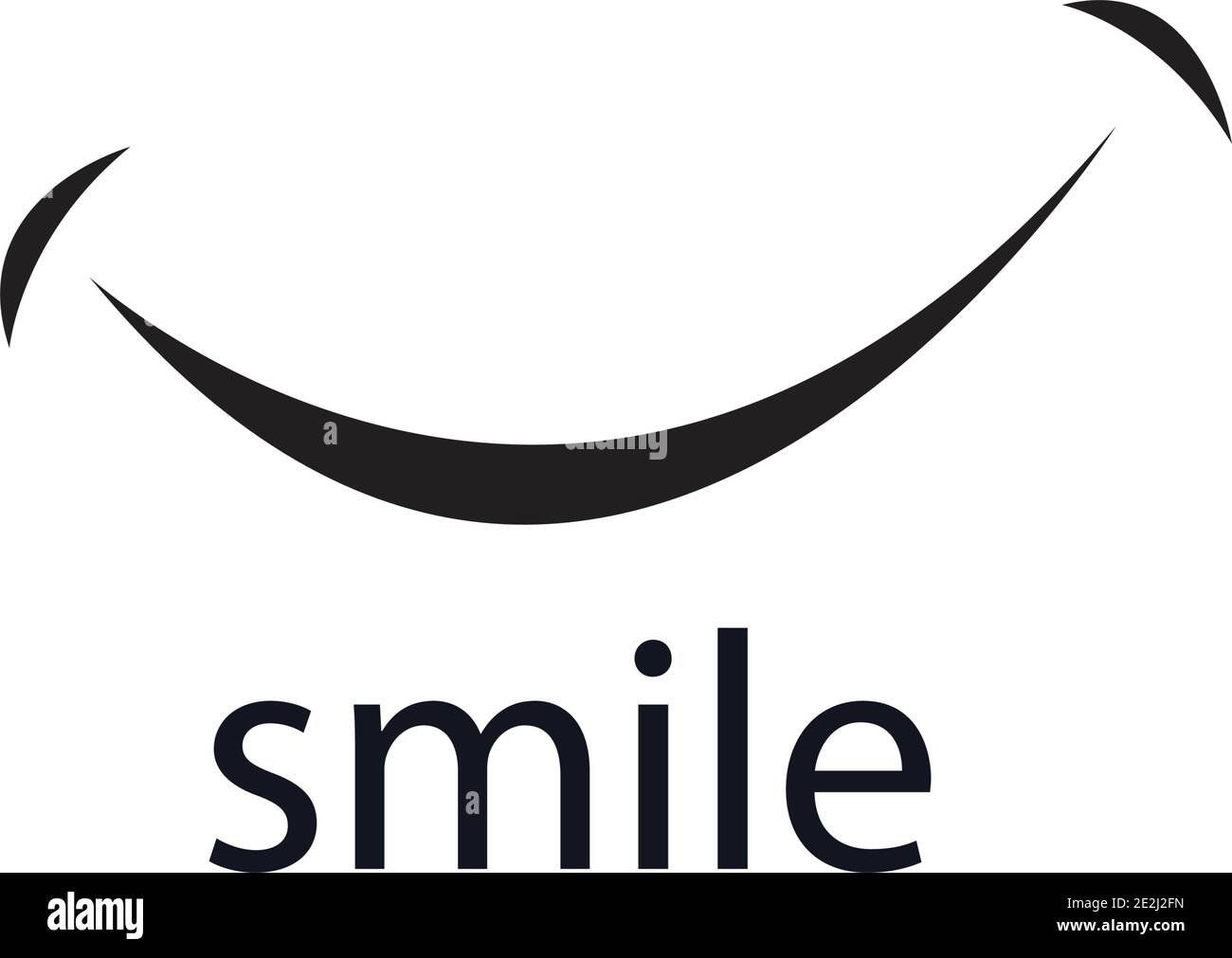smile logo vector icon illustration design template Stock Vector