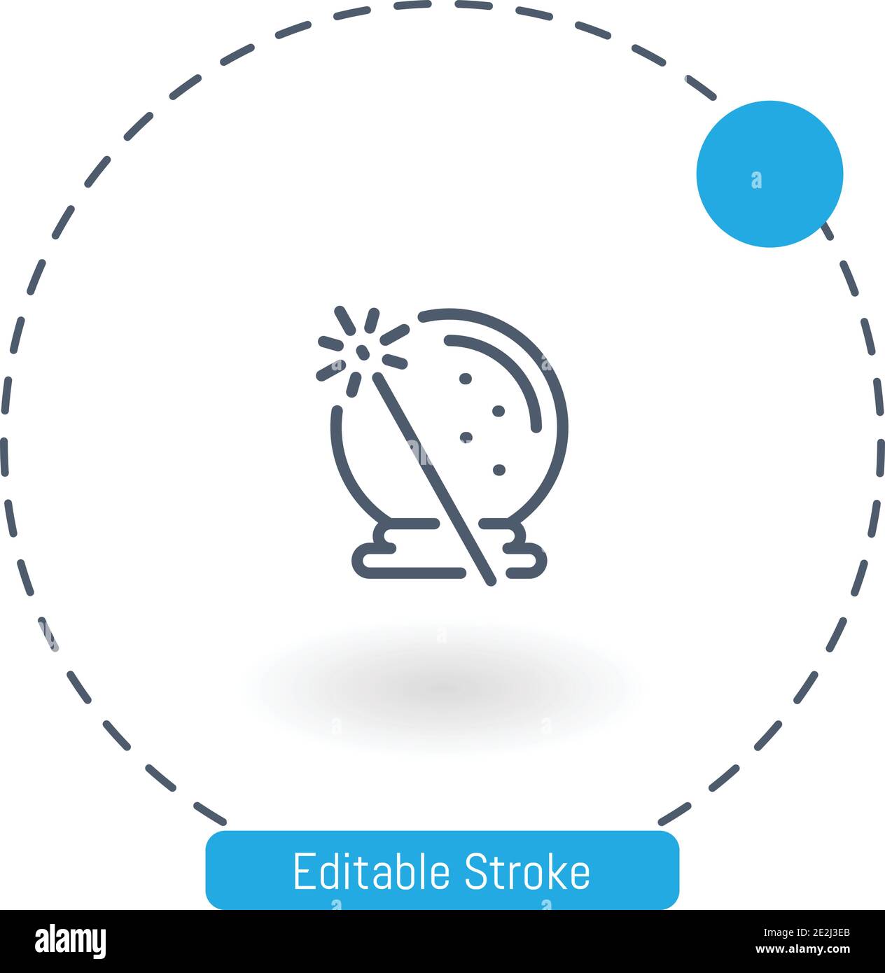 magic board games vector icon editable stroke outline icons for web and mobile Stock Vector